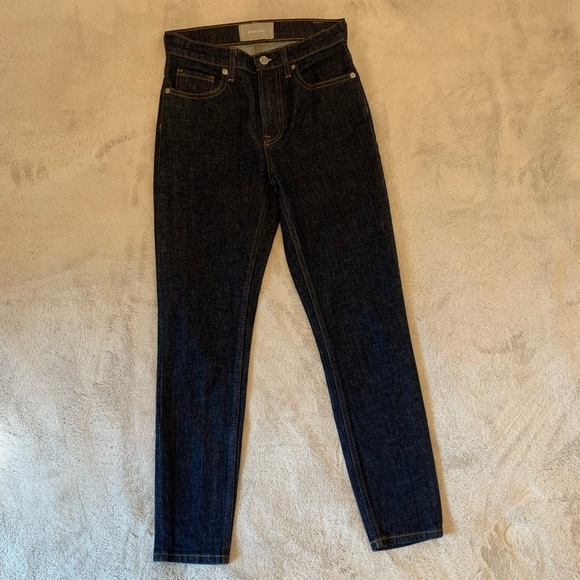 Everlane The High-Rise Skinny Jean Dark Indigo - Picture 8 of 16